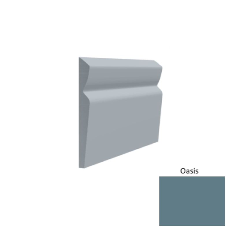 Contours #80 Divine Oasis Rubber Profiled Wall Base - Satin - 4 1/2" X 8 Ft