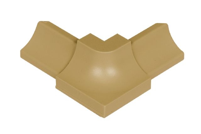 Dilex Phk 90 Degree Outside Corner Plastic Pvc Tile Edging Trim - Light Beige - 1/2" X 1"