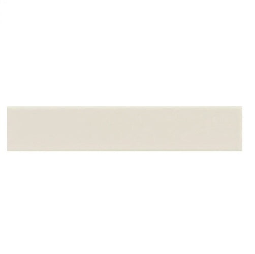 Beat Milk Flat Ceramic Tile - Matte - 2" X 8"