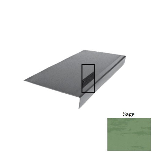 Evolving Styles Creative Elements Sage Type 975 With Carborundum Strip Distinct Designs Rubber - 12 1/2" X 72" Stair Tread - Hammered