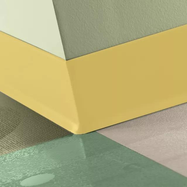 Johnsonite Canary Rubber Moulding / Trim Inside Corner
