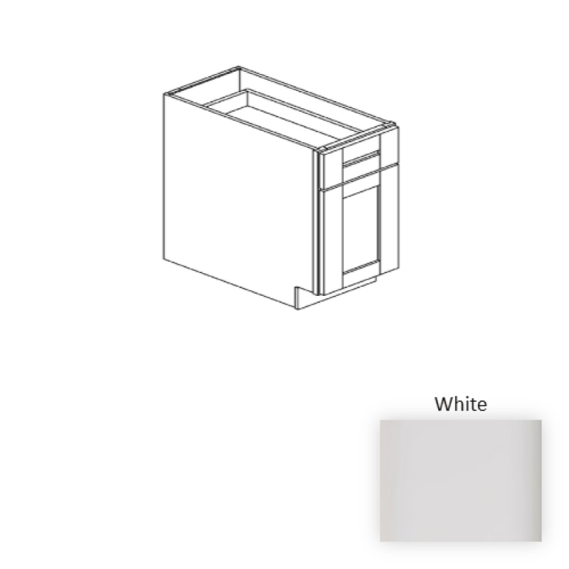 Gray Wood Kitchen Base Cabinet