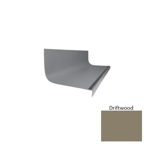 Flextones Driftwood Type 1975 With Flush Ribbed / Smooth Insert Distinct Designs Rubber - 20 3/8" X 72" Stair Tread - Hammered