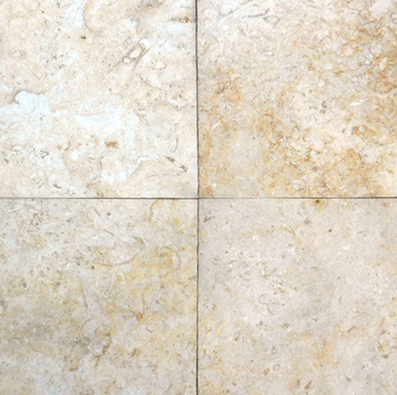 Jerusalem Desert Beige Limestone Tile - Polished - 21" X 21"