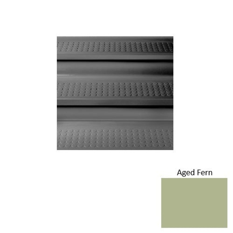 Solid 98 Aged Fern Vantage Raised Circular Rubber (Sq) Stair Tread With Dupont Kevlar - Textured