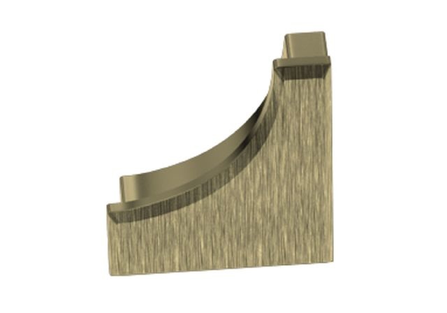 Dilex Ahk End Cap Metal Tile Edging Trim