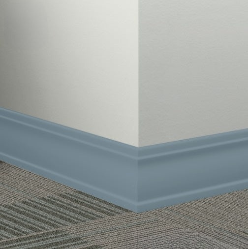 Windsor Blue Rubber Millwork Contoured Wall Base