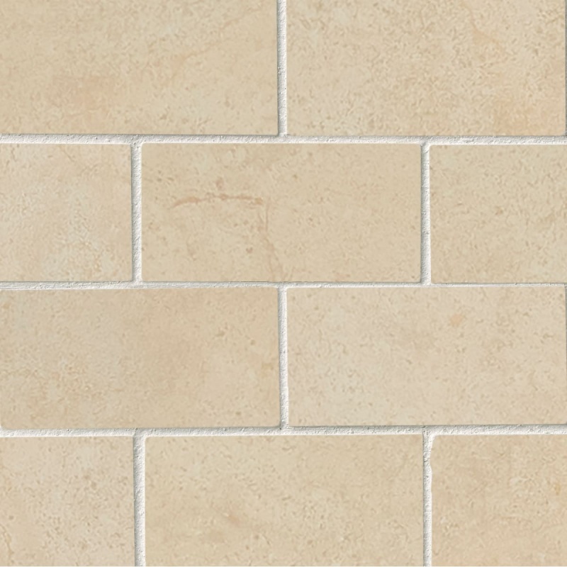 Aria Cremita Polished Porcelain Mosaic – 2" x 4" Brick