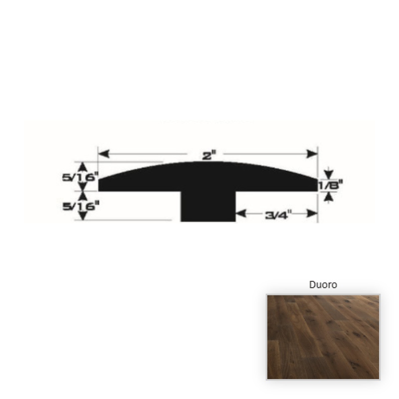 D'vine French White Oak Duoro Hardwood T Molding