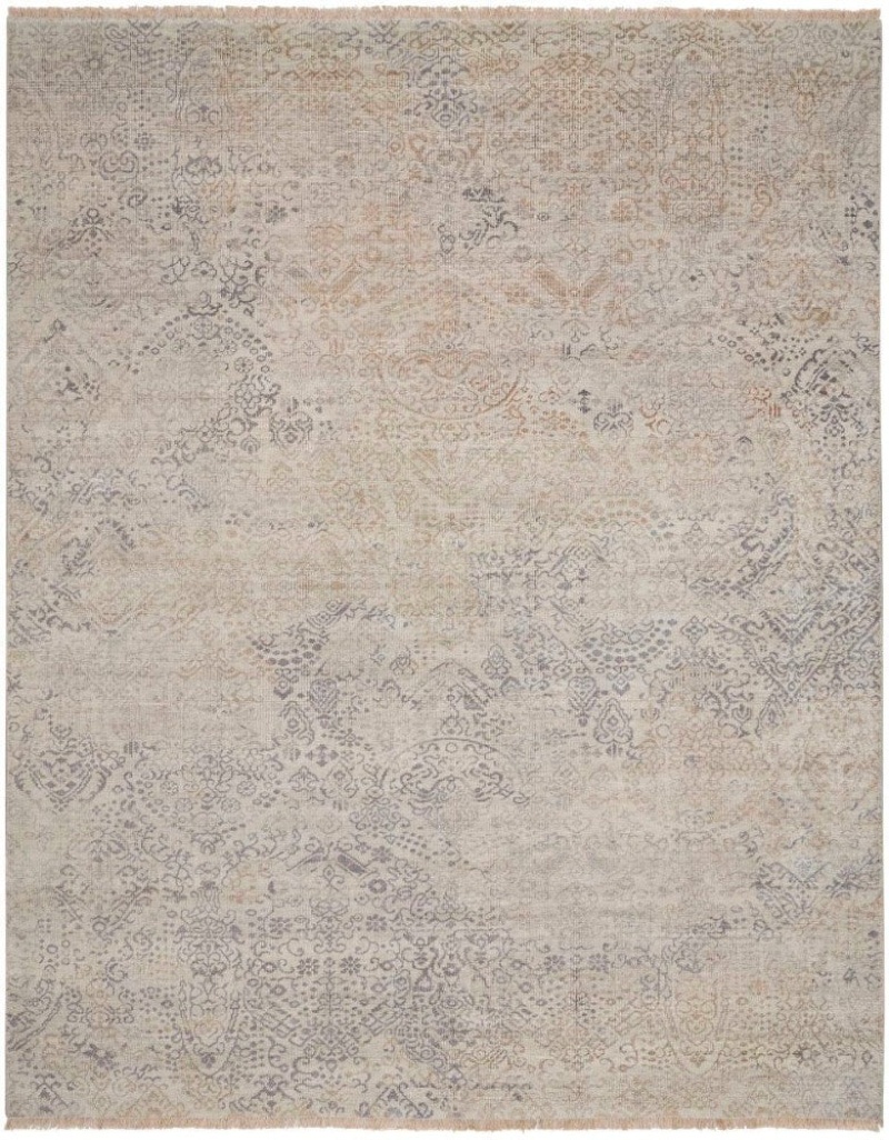 Aldora Opal Ald12 Bamboo Silk Bohemian Area Rug - 8 Ft X 10 Ft - Opal