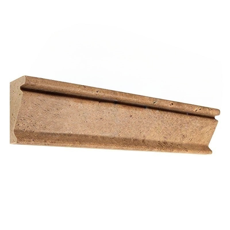 Noche Cross Cut Travertine Crown Molding