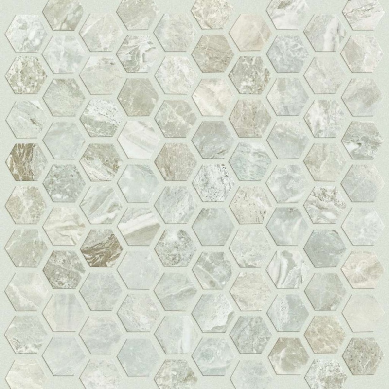 Casino Stella Porcelain Mosaic - Hexagon - Polished