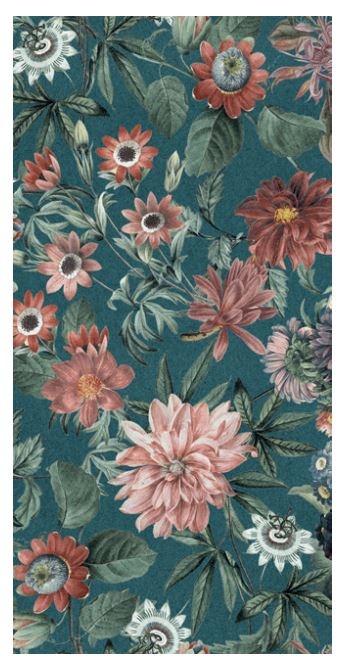 Artwalls Stare Floral Face A Ceramic Tile - Matte - 24" X 48"