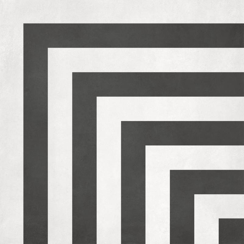 Form Monochrome Geo Porcelain Tile - Matte - 8" X 8"