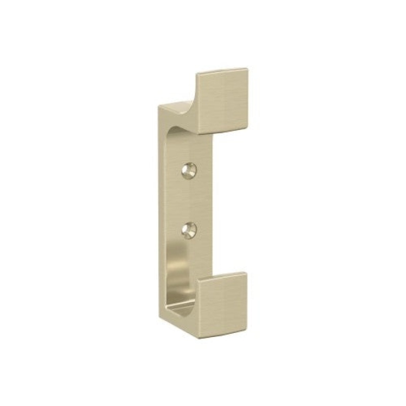 Bray Zinc Double Prong Decorative Hook - Golden Champagne