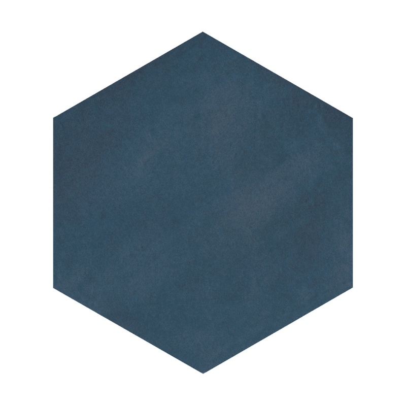 Casablanca Ocean Blue Porcelain Tile - Matte - 5.5" x 6" Hexagon