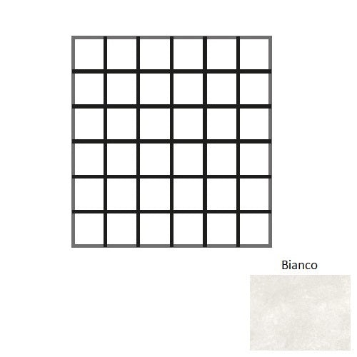 Capri Brera Bianco Porcelain Mosaic 2" x 2" Matte