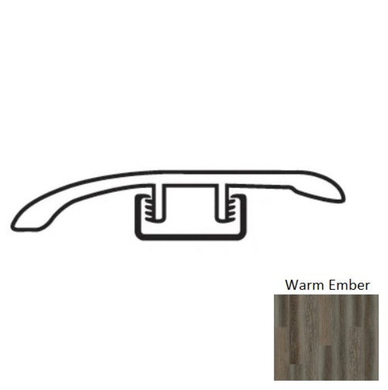 Natural Beauty Lux 7 Colebrook Warm Ember Luxury Vinyl / Moulding Trim - 1.77" X 94.48" Reducer - Urethane