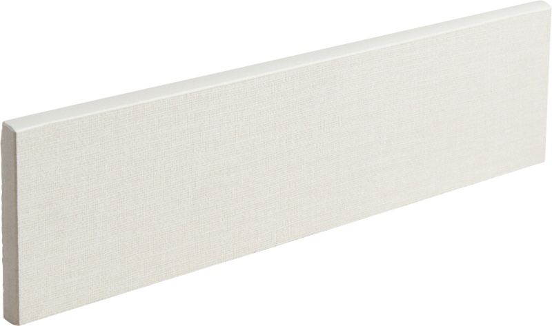 Touch Snow Porcelain Floor & Wall Trim - 3" x 12" Bullnose - Matte