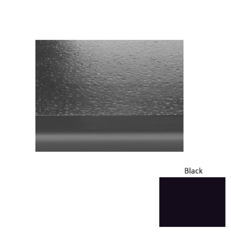 Solid 99 Black Hammered With 2" Nose Rubber (Sq) Stair Tread - Hammered