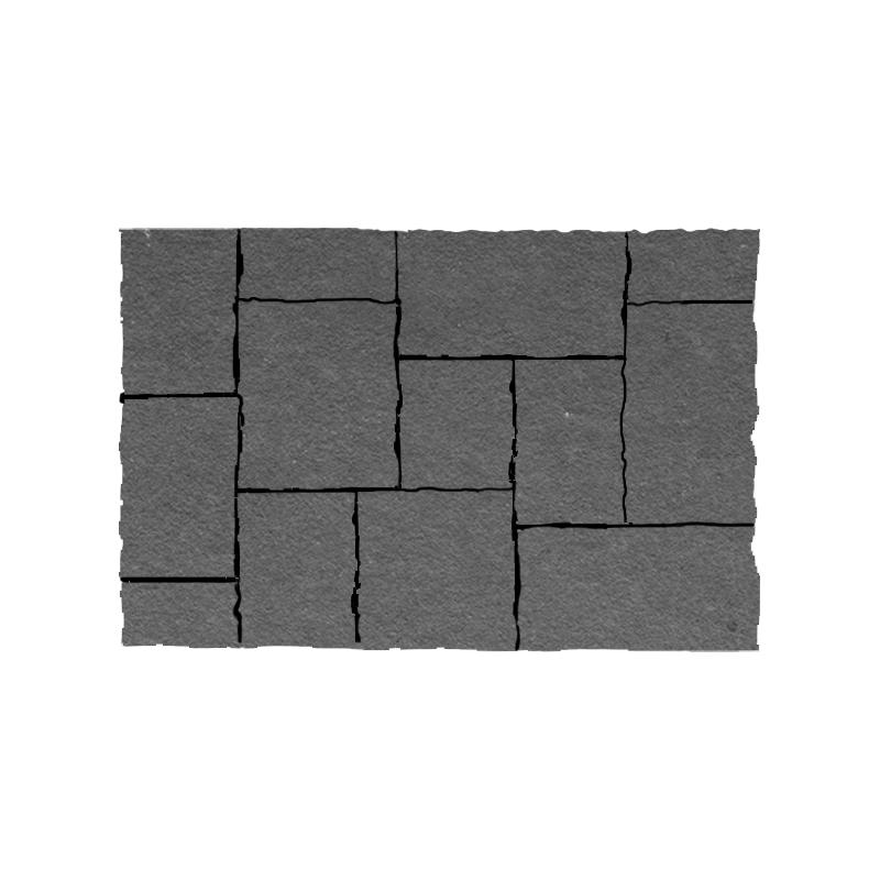 Antique Black Limestone Driveway Paver