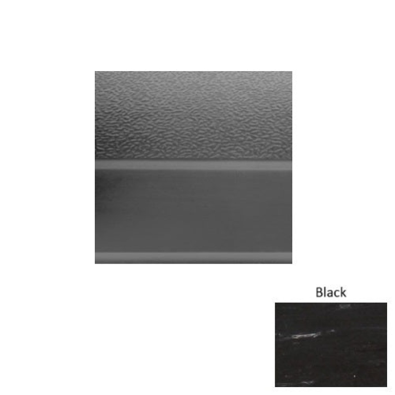 Marbleized 93 Black Rubber (Sq) Stair Tread - Textured