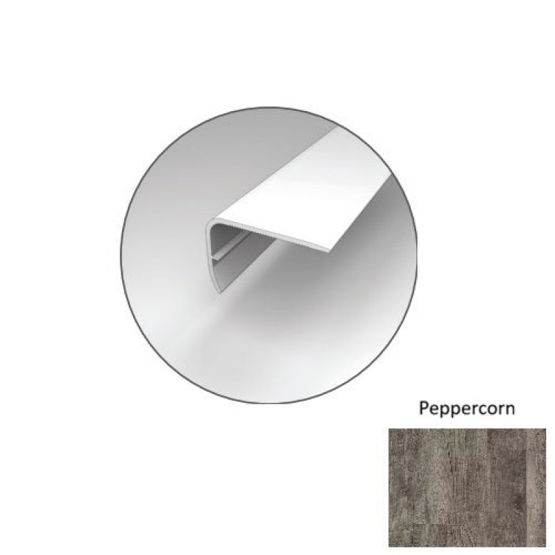 Peppercorn Luxury Vinyl Overlap Stair Nose