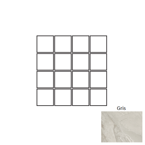 Nairobi Gris Porcelain Mosaic - 3" x 3" Matte