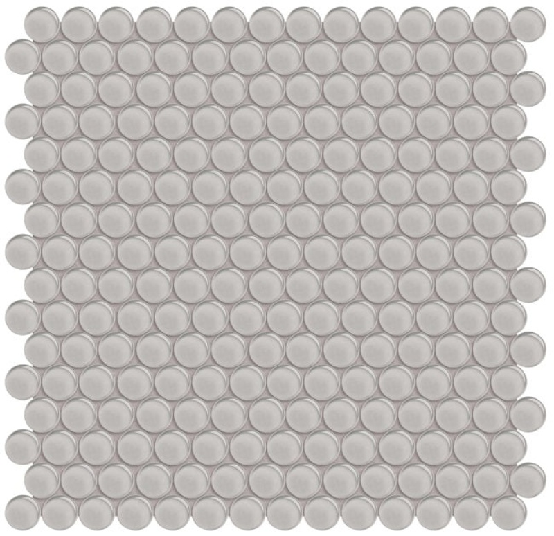 Aquatica Element Cloud Glass Mosaic - Penny Round - Glossy