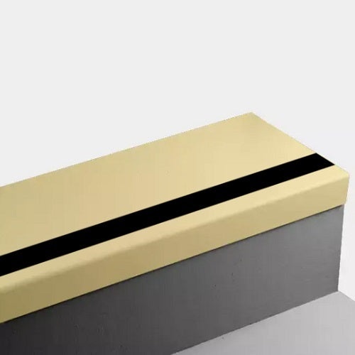 Canary Hammered Rubber Angle-Fit Stair Tread