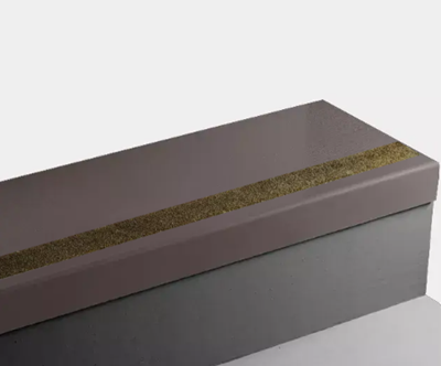 Johnsonite Espresso Fast Lane Rubber Stair Tread
