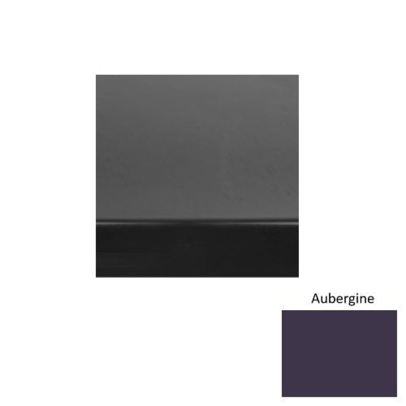 Solid 60 Aubergine Heavy Duty Rubber (Sq) With Safety Yellow Abrasive Strip Stair Tread - Smooth