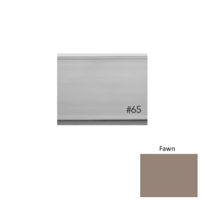 Pinnacle Plus #65 Vertical Fawn Rubber Wall Base - 4 5/8" X 8 Ft