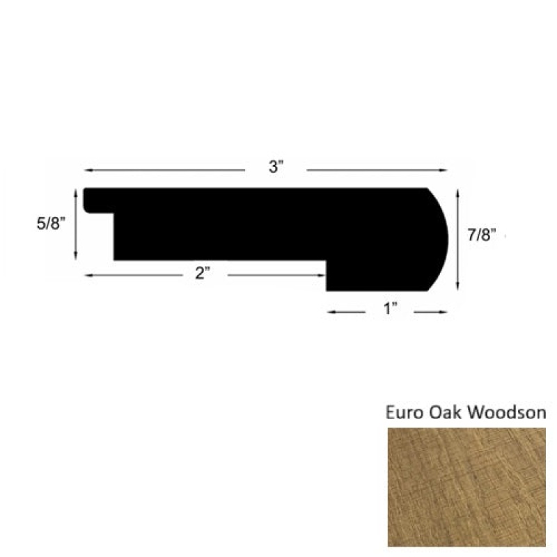 Mill Creek Euro Oak Woodson Round Stair Nose