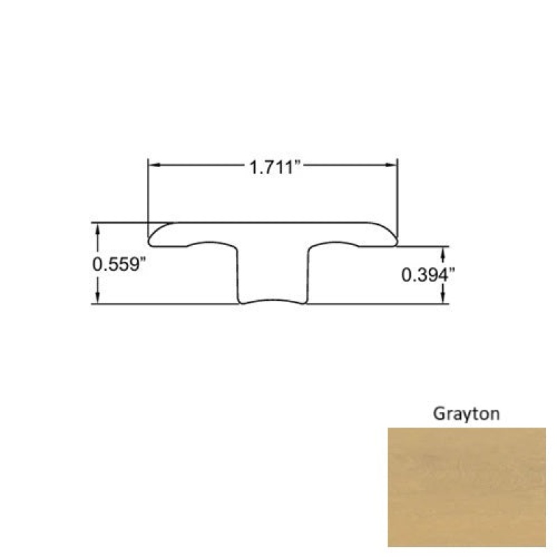 Seaside Grayton Laminate Wood Moulding / Trim - 94" T Molding - Embossed