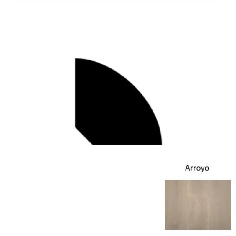 Elevate Arroyo Hardwood Moulding / Trim - 78" Quarter Round - Wire Brushed