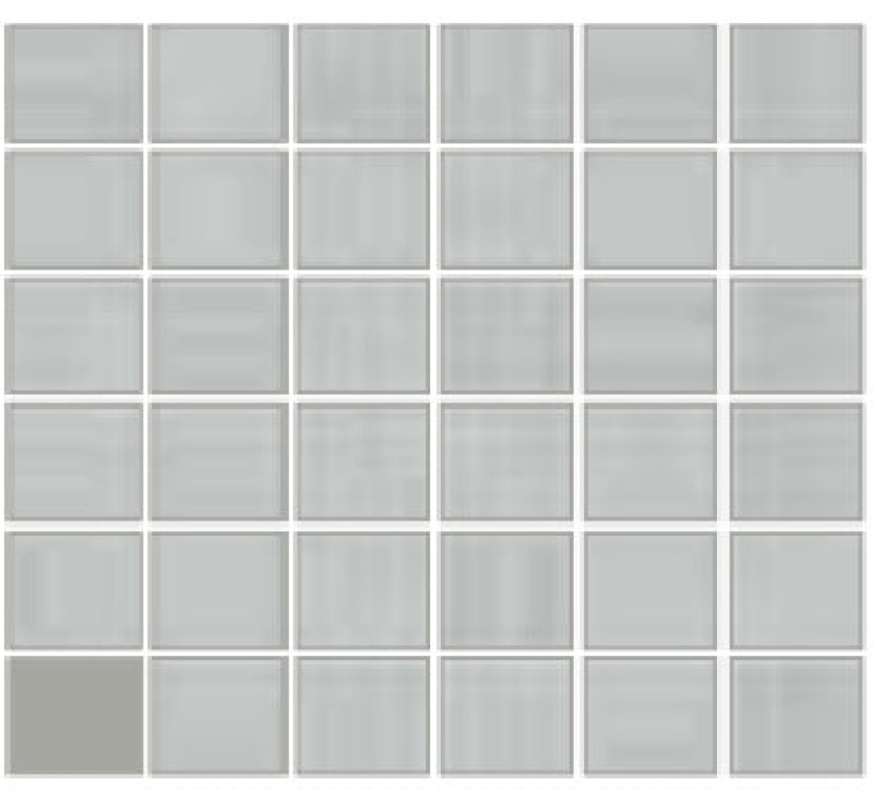 Capa Gray Porcelain Mosaic - 2" X 2" - Matte