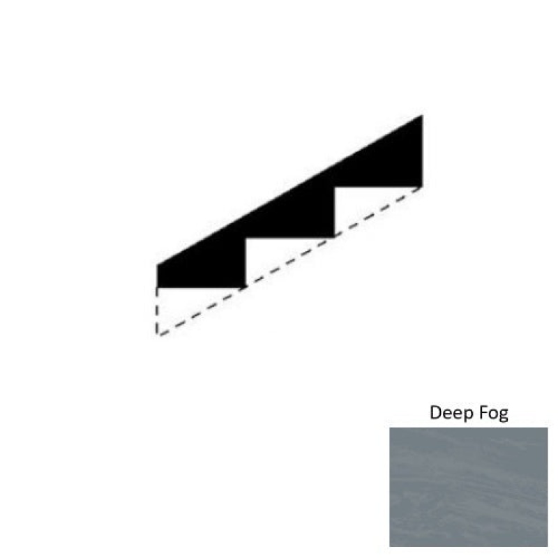 Marbleized Deep Fog Rubber Stringers - Smooth