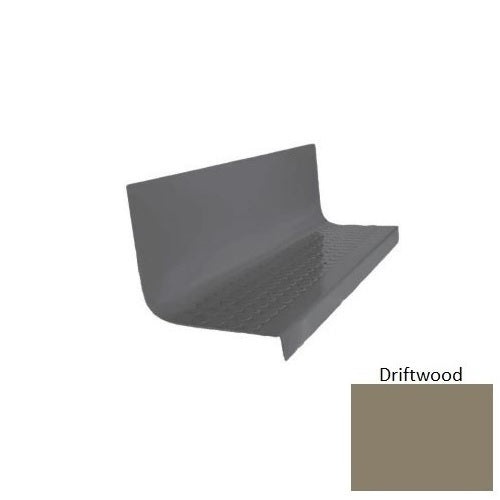 Flextones Driftwood Type 1701 Distinct Designs Rubber - 20 1/2" X 72" Stair Tread - Rgt Radial Ii Raised Disc Design