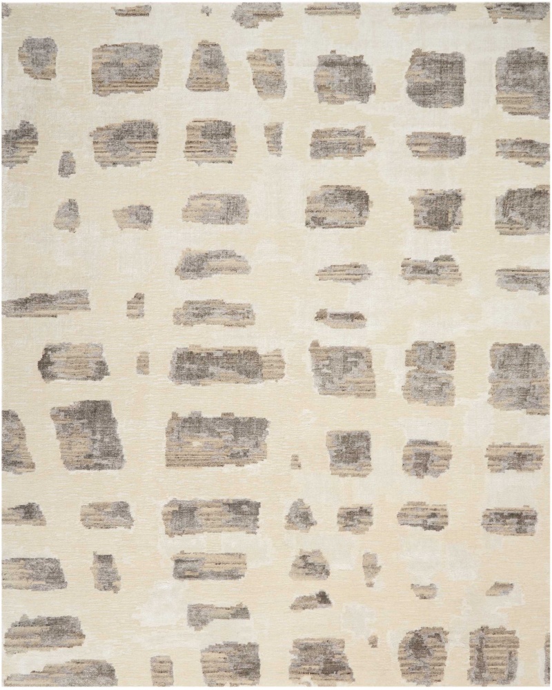 Christopher Guy Wool Marble White Misted Morning Cgw12 Wool Blend Contemporary Area Rug - 9 Ft X 12 Ft - Marble White Misted Morning