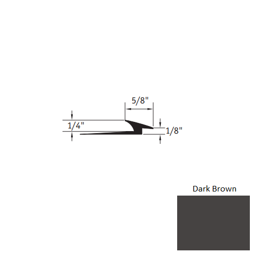 Dark Brown Vinyl Moulding / Trim