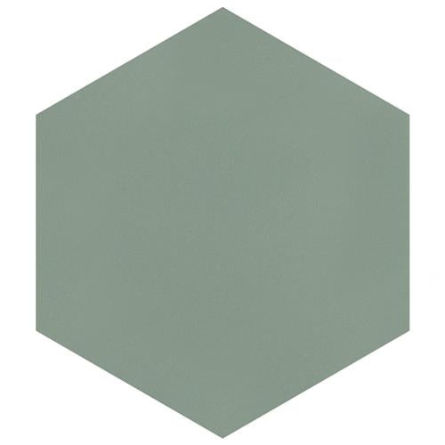 Textile Kale Porcelain Tile - Glossy - 8 5/8" X 9 7/8" Hexagon