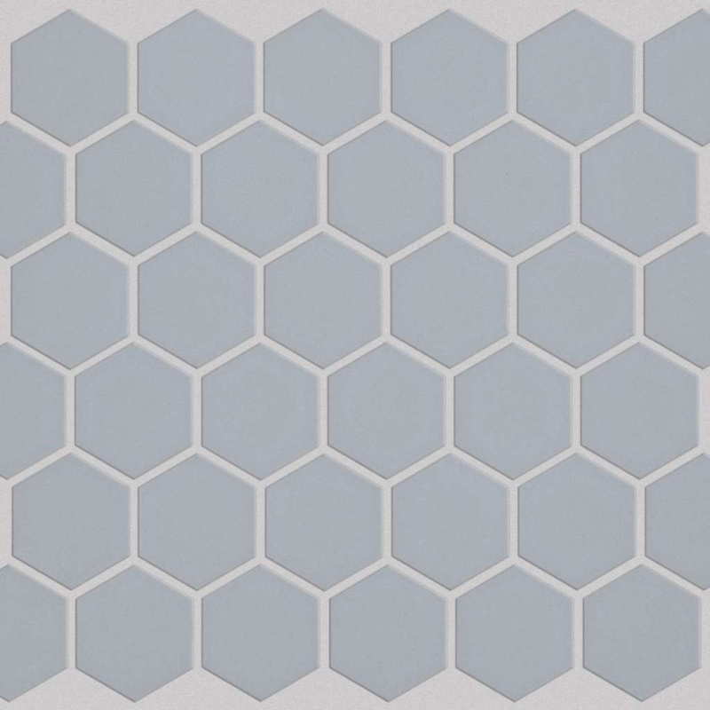 Grandeur Glacier Porcelain Mosaic - 2" x 2" Hexagon - Matte