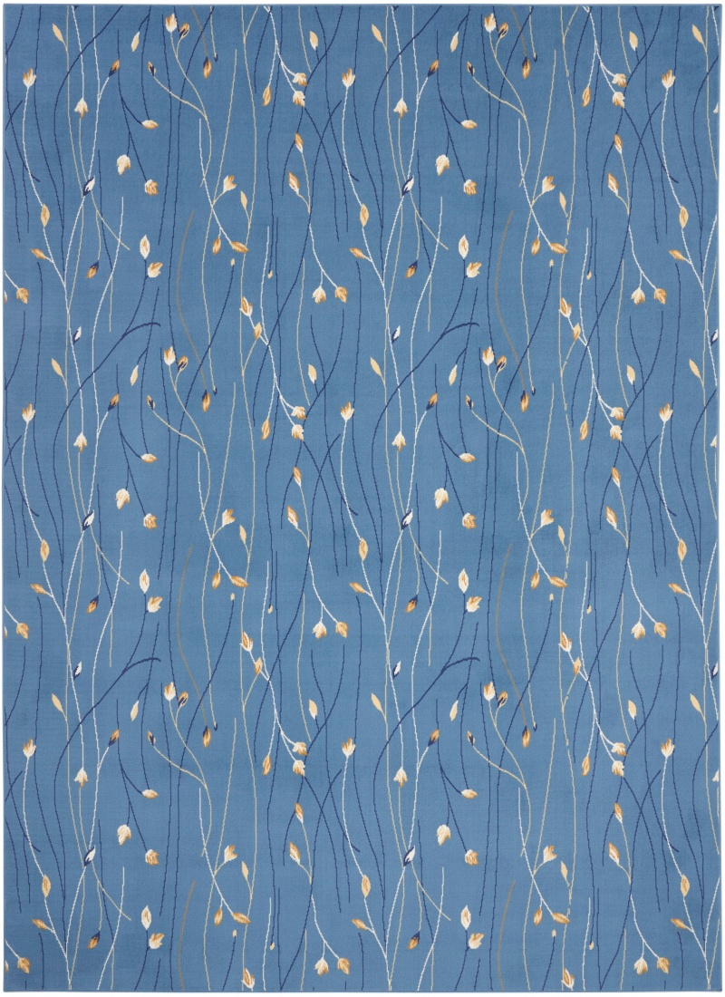 Grafix Light Blue Contemporary Area Rug, 9 Ft x 12 Ft