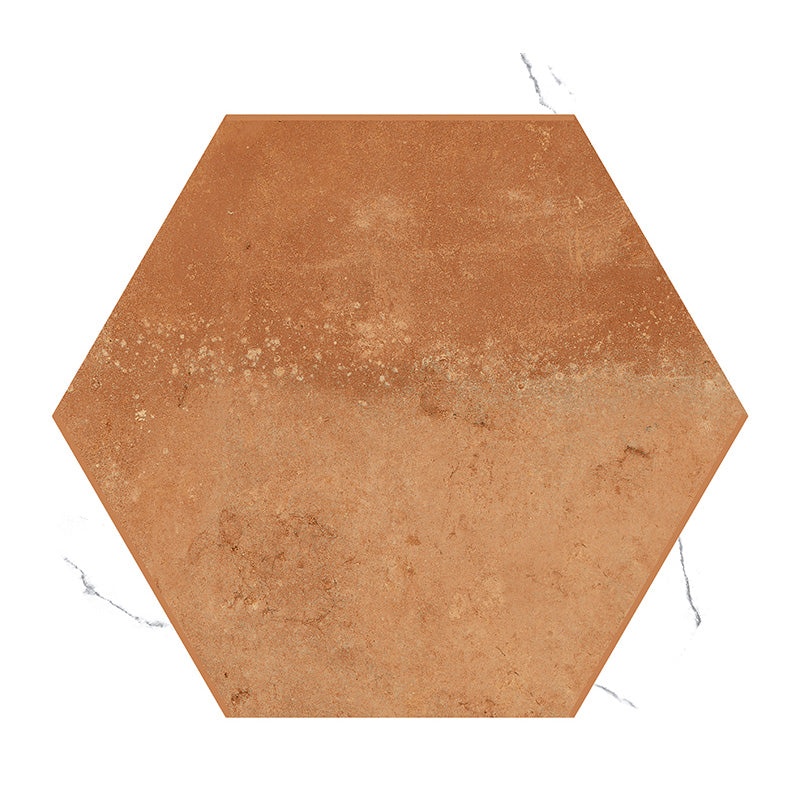 Encadre Cotto Porcelain Tile - Matte Hexagon