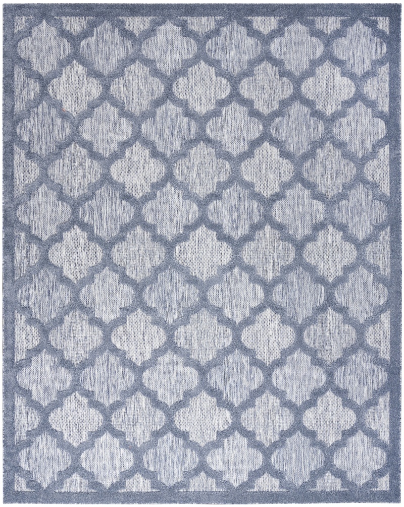 Easy Care Denim Blue Modern Area Rug