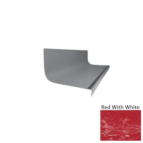 Evolving Styles Creative Elements Red With White Type 1975 With Flush Carborundum Strip Distinct Designs Rubber - 20 3/8" X 72" Stair Tread - Hammered