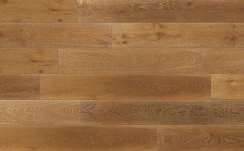 British Isles Oak Tiger Bay Engineered Hardwood Flooring - Wire Brushed - Multi Sizes