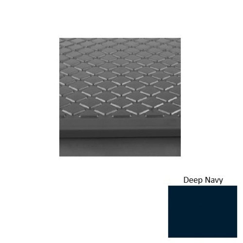 Solid 30 Deep Navy Diamond Rubber Stair Tread with DuPont Kevlar