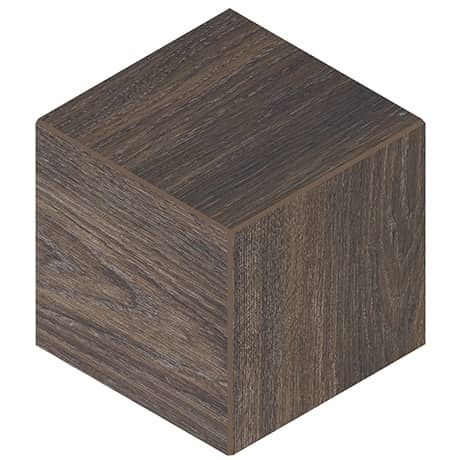 Emerson Wood Brazilian Walnut Porcelain Mosaic - 12" X 12" Cube - Matte